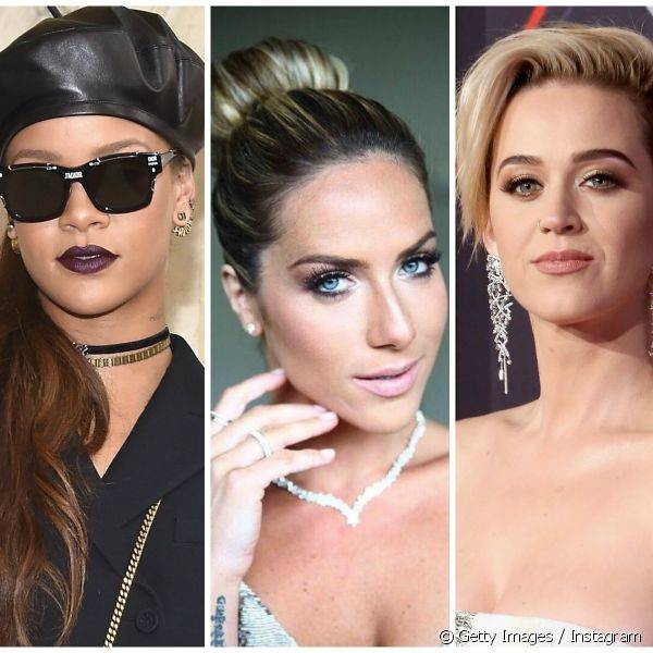 Inspire-se nas maquiagens e nas unhas de estrelas como Rihanna, Giovanna Ewbank e Katy Perry (Foto: Getty Images / Instagram @gioewbank)
